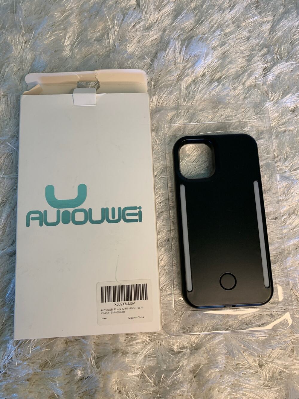 Iphone Mini 12 Case Selfie Case Lights on Front and back NWB